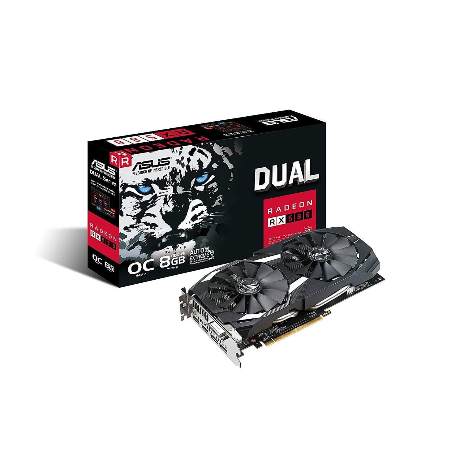 کارت گرافیک ایسوس مدل DUAL-RX580-O8G