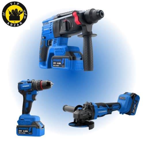 کیت شارژی براشلس سه عددی VR2403-BCKویوارکس