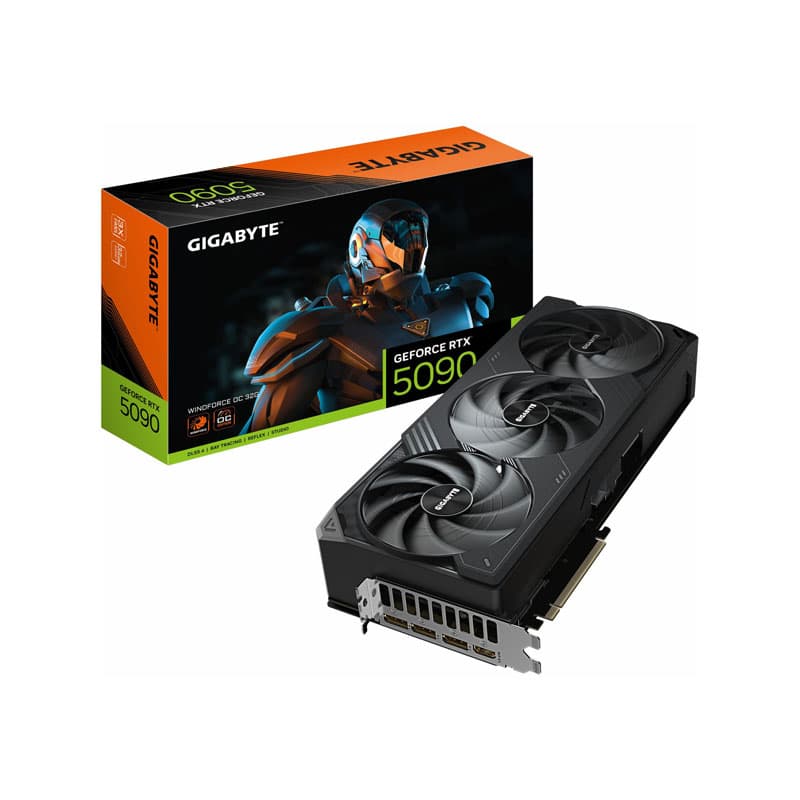کارت گرافیک گیگابایت مدل GeForce RTX 5090 WINDFORCE OC 32G