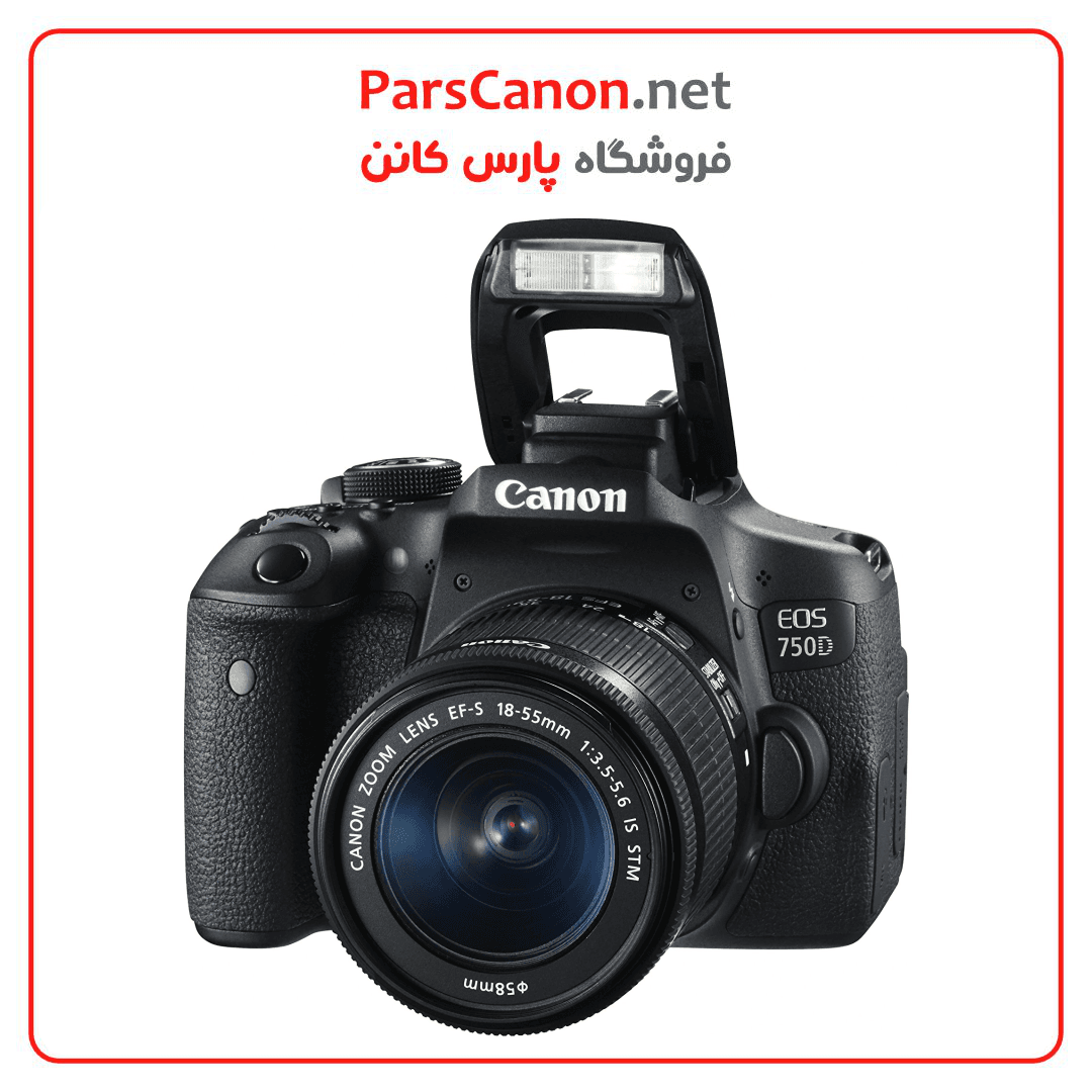 دوربین کانن دست دوم مدل Canon EOS 750D 18-55 IS STM stock