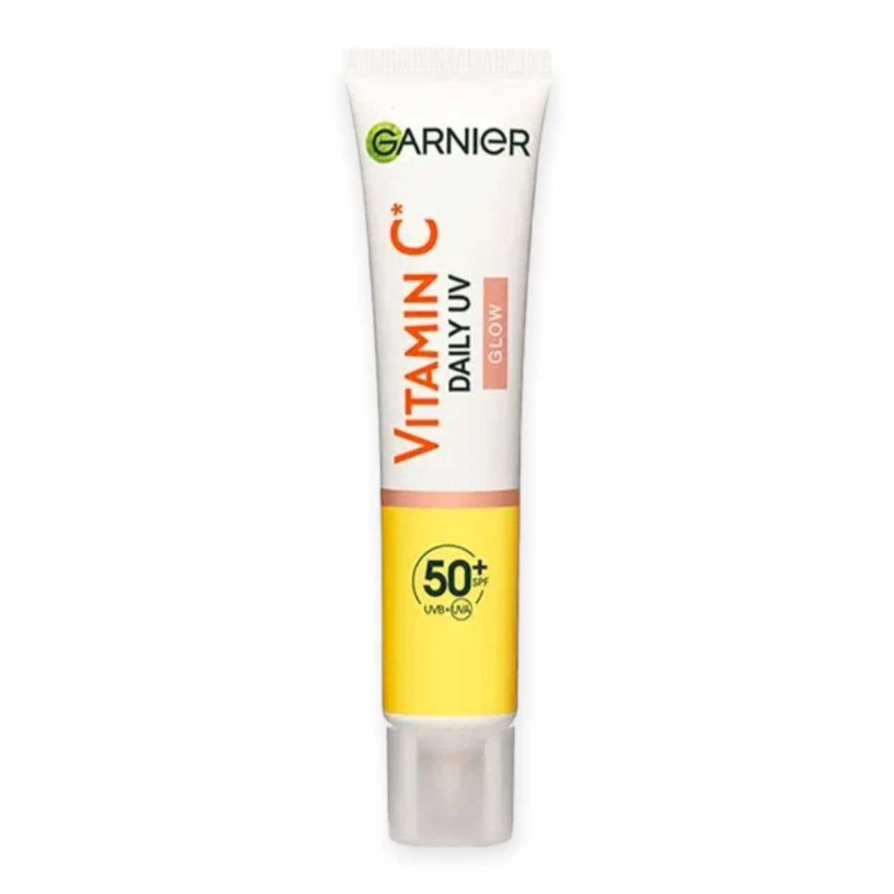کرم ضد آفتاب فلوئیدی ویتامین سی گارنیرGARNIER مدل رنگی SPF50 حجم 40 میلی لیتر