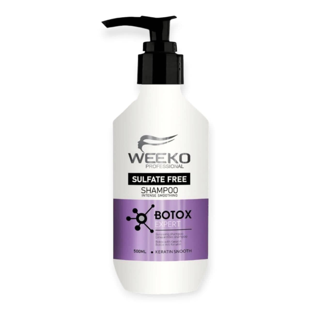 شامپو مو بدون سولفات بوتاکس ویکو WEEKO مدل Botox Expert حجم 500 میل