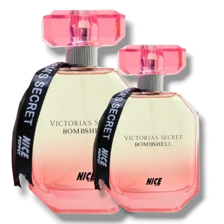 ادوپرفیوم بزرگ و مینیاتوری زنانه نایس NICE مدل ویکتوریا سکرت بامبشل BOMB SHELL حجم 30 و 100 میلی لیتر