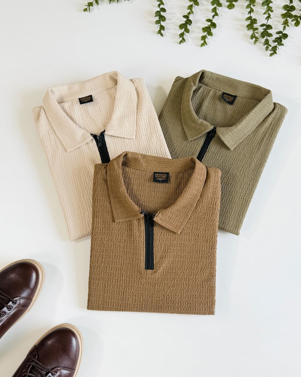 بلوز مراکشی نیم زیپ مردانه کد محصول 1343