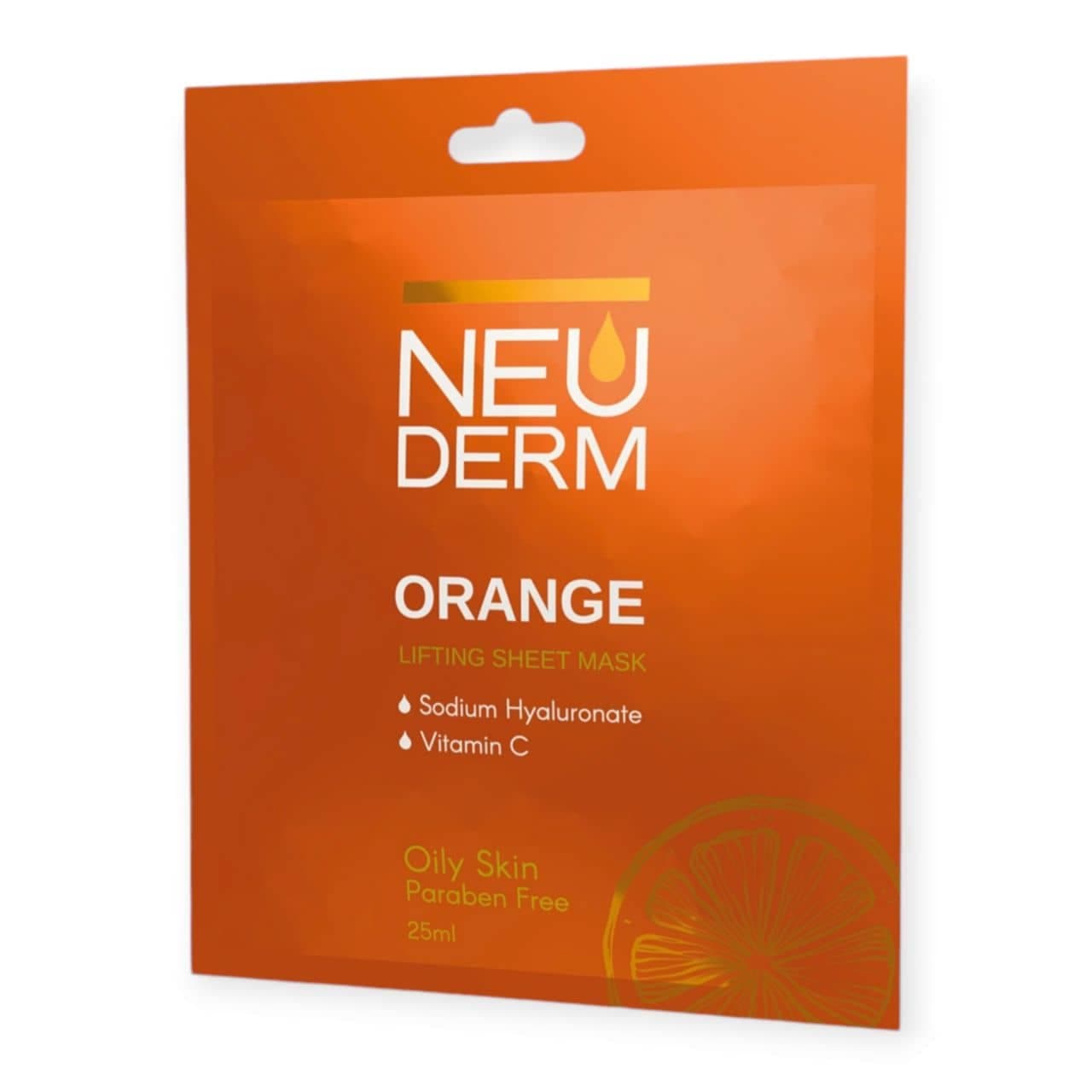 ماسک صورت ورقه ای پرتقال نئودرم NEUDERM مخصوص پوست چرب