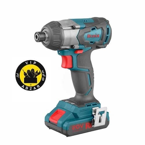 دریل پیچگوشتی شارژی 20ولت موتور براش لس مدلRH-8906رونیکس