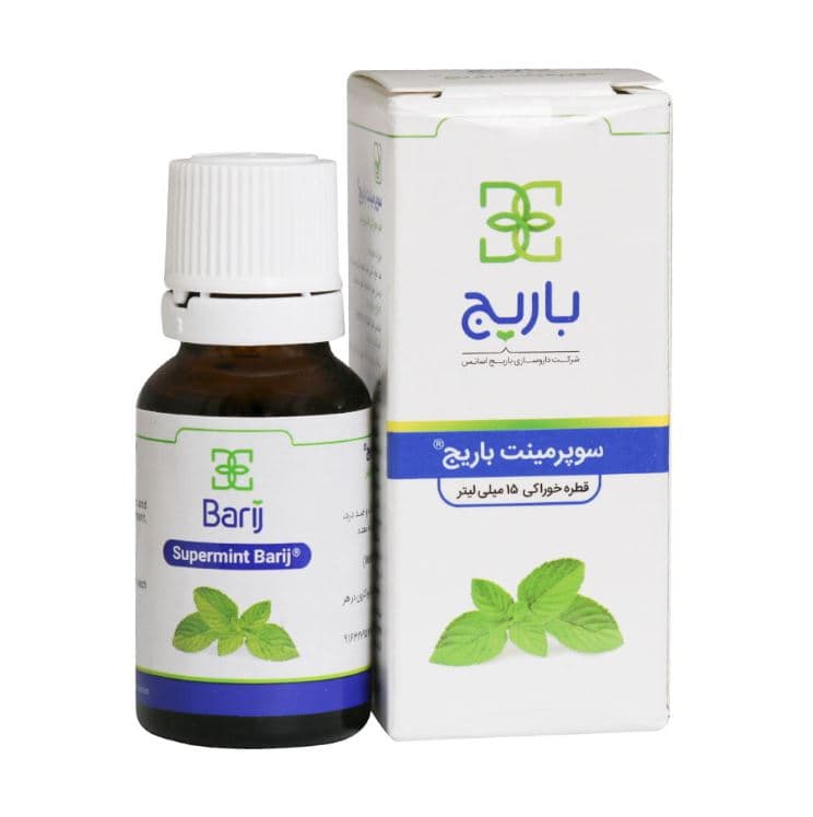 سوپرمینت قطره خوراکی 15 میل باریج اسانس نعنا