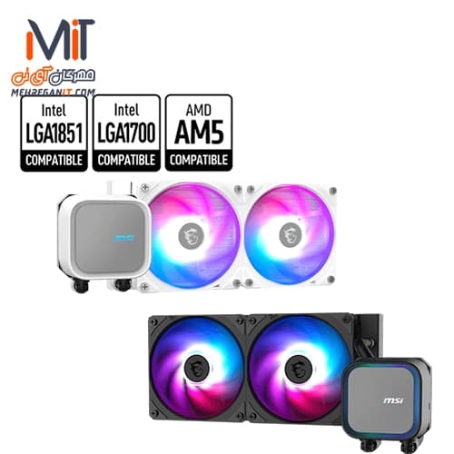 خنک کننده مایع پردازنده ام اس آی مدل MAG CORELIQUID A13 240 ARGB