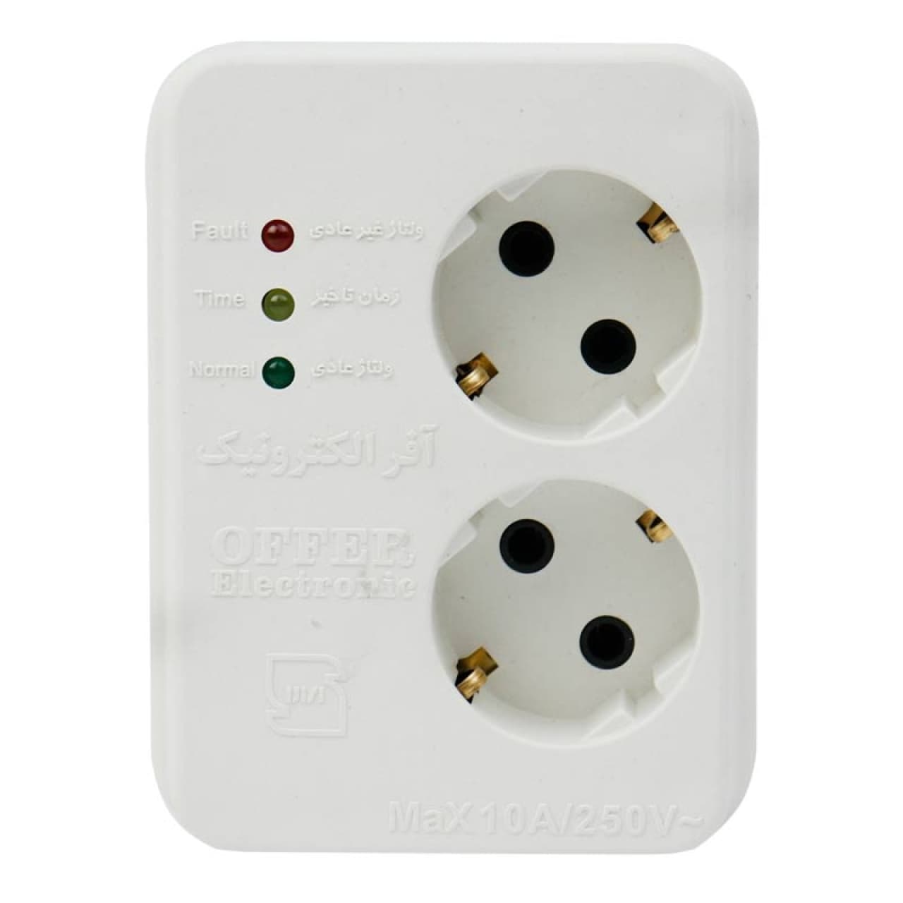 محافظ برق یخچال فریزر ۲ خانه دیواری ارت دار آفر الکترونیک مدل OR326