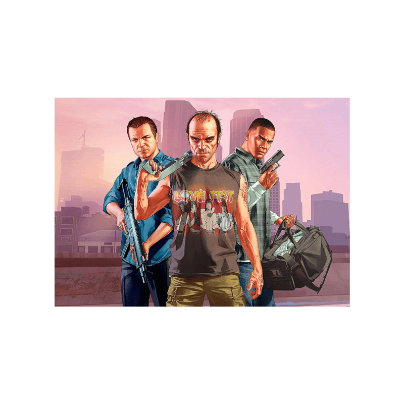 متال پوستر گیمینگ طرح GTA کد PCD-MB1146
