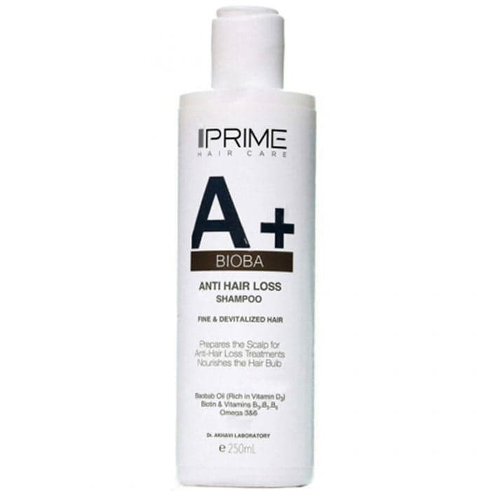 شامپو ضد ریزش و تقویت کننده پریم مدل A+ Bioba حجم 250 میلی لیتر