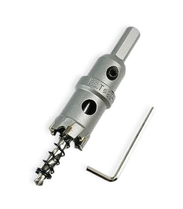 مته گردبر استیل سایز 22mm سر الماس مدل TCT22