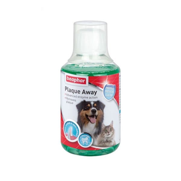 محلول دهان شویه خوراکی سگ و گربه بیفار (Beaphar Plaque Away) حجم 250 میلی لیتر