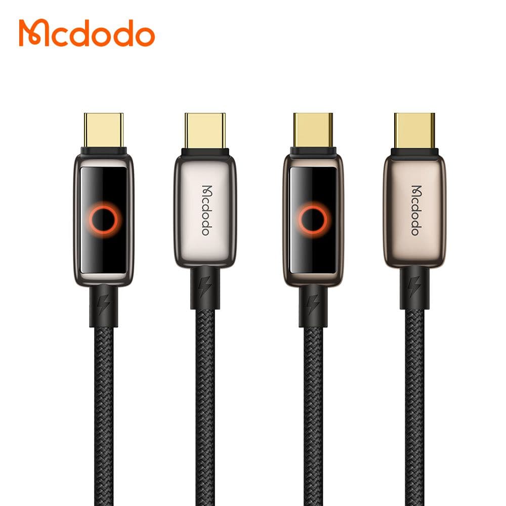 کابل شارژ سریع تایپ سی به تایپ سی 100 وات قطع کن اتومات مک دودو مدل MCDODO CA-668 طول 1.2متر