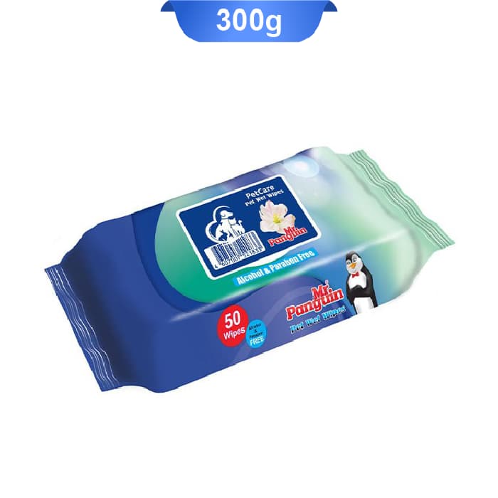 دستمال مرطوب حیوانات مستر پنگوئن رایحه داو 50 عدد