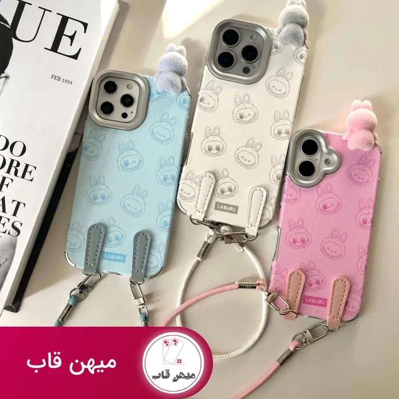 قاب گوشی لبوبو برجسته بند دار - کد (۱۱۸۲۱۳)
