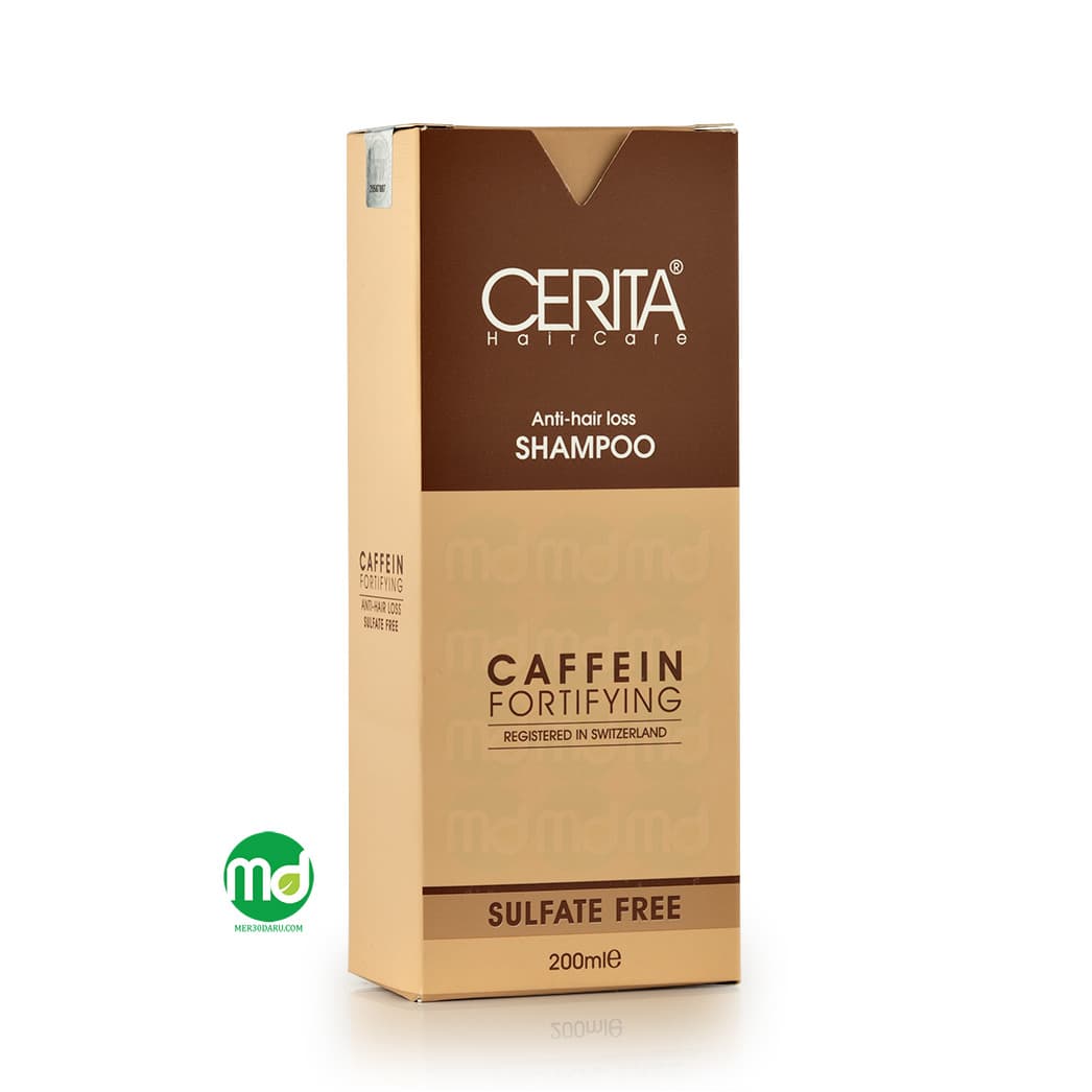 شامپو کافئین بدون سولفات سریتا موهای خشک و معمولی