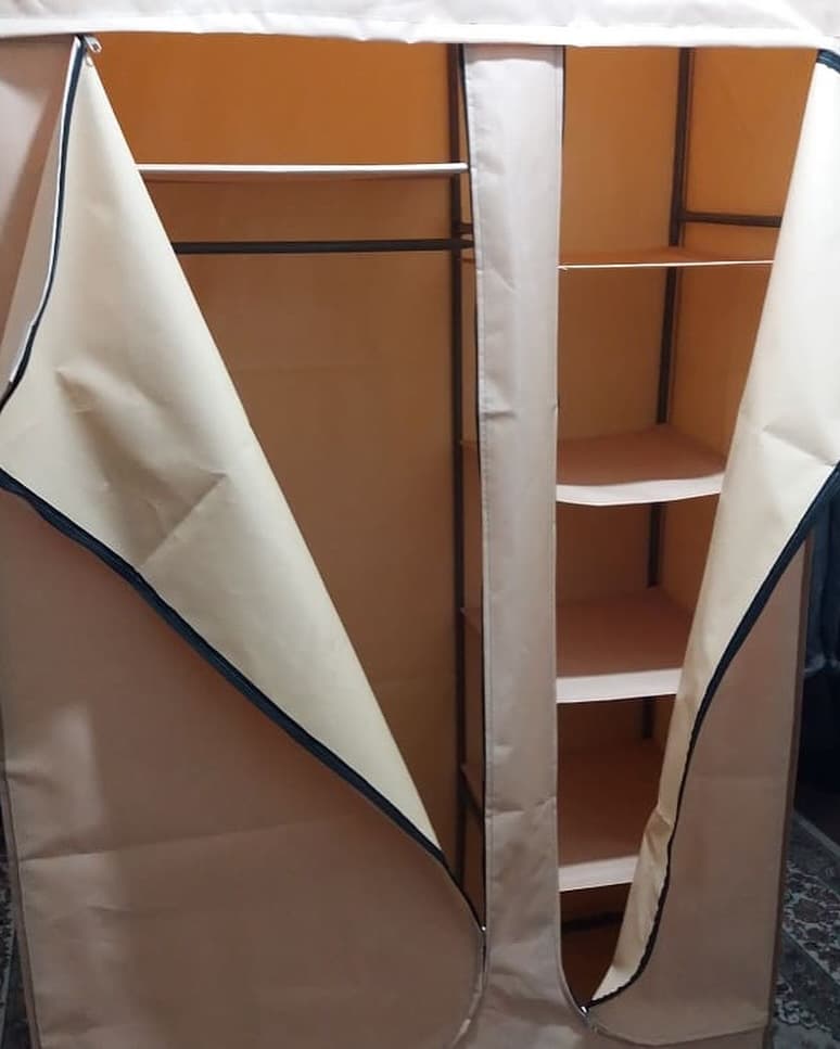 کمد لباس قفسه دار دو درب سفارشی