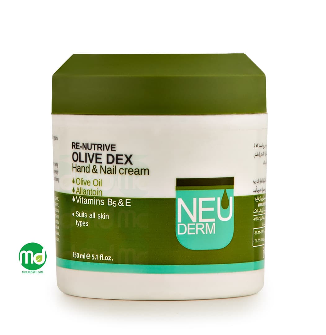 کرم مغذی کاسه ای نئودرم برای دست و ناخن حاوی روغن زیتون 150ml