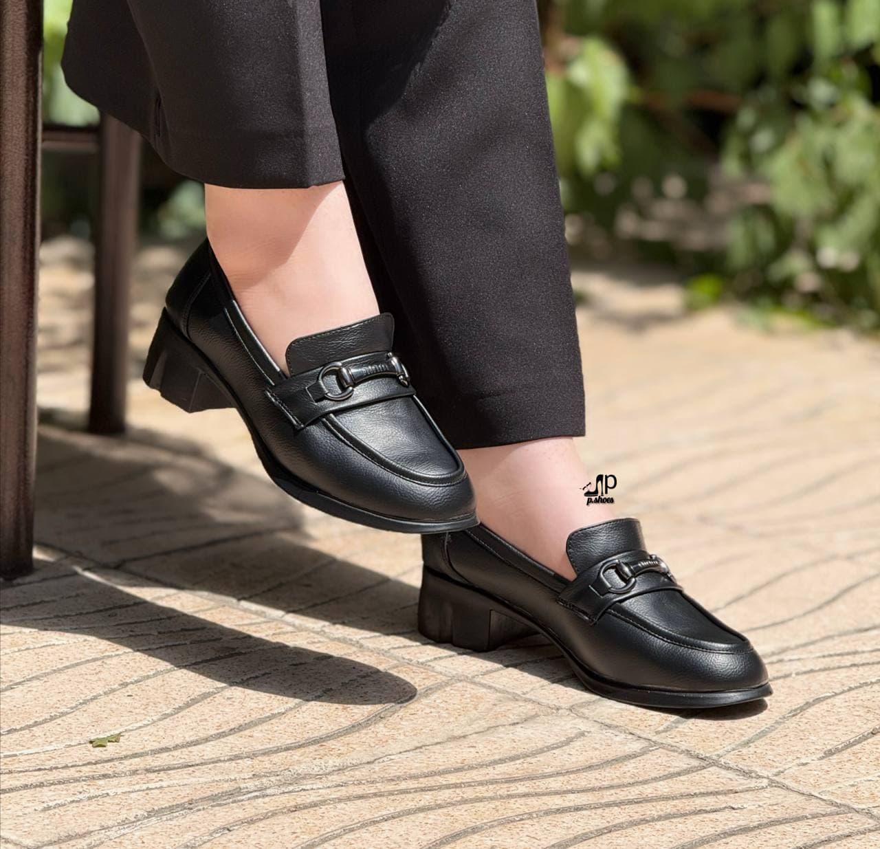 کالج پاشنه دارچرم ترکیبی زنانه