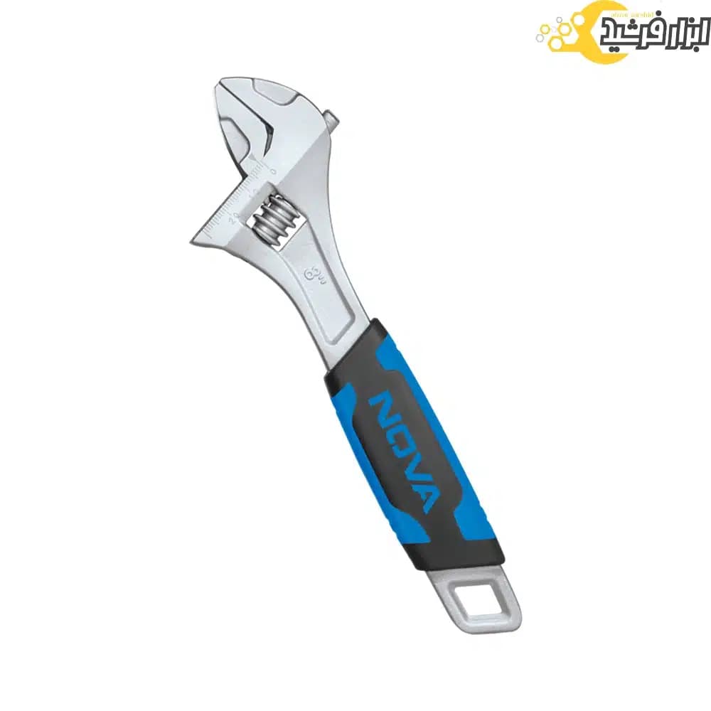 آچار فرانسه روکش دار نووا 8 اینچ مدل 3052