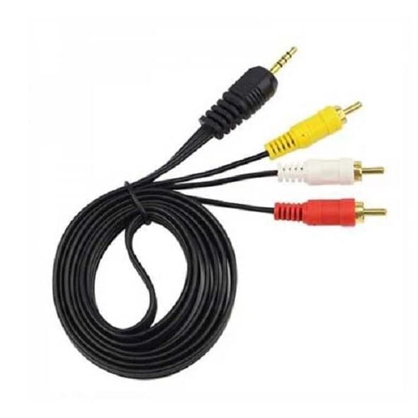کابل تبدیل 1 به 3 دی-نت D-net 3xRCA To 3xRCA Plugs Cable 1.5m