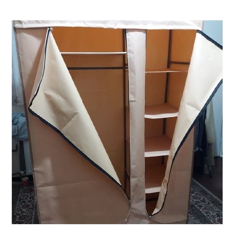 کمد جالباسی برزنتی ایرانی (امجدیان) تمام فلز مدل قفسه دار با رنگبندی کد5