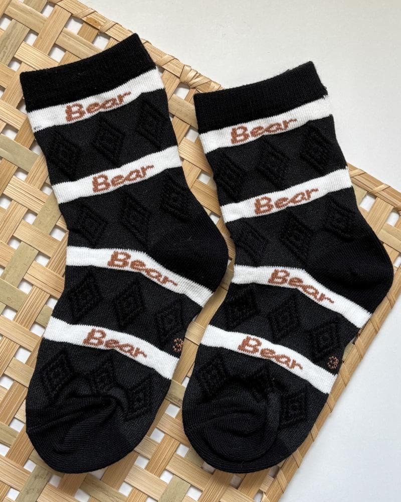 جوراب نیم ساق مشکی ( کودک ) کد 24980