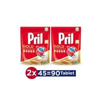 قرص ماشین ظرفشویی پریل Gold ساده 90 عدد