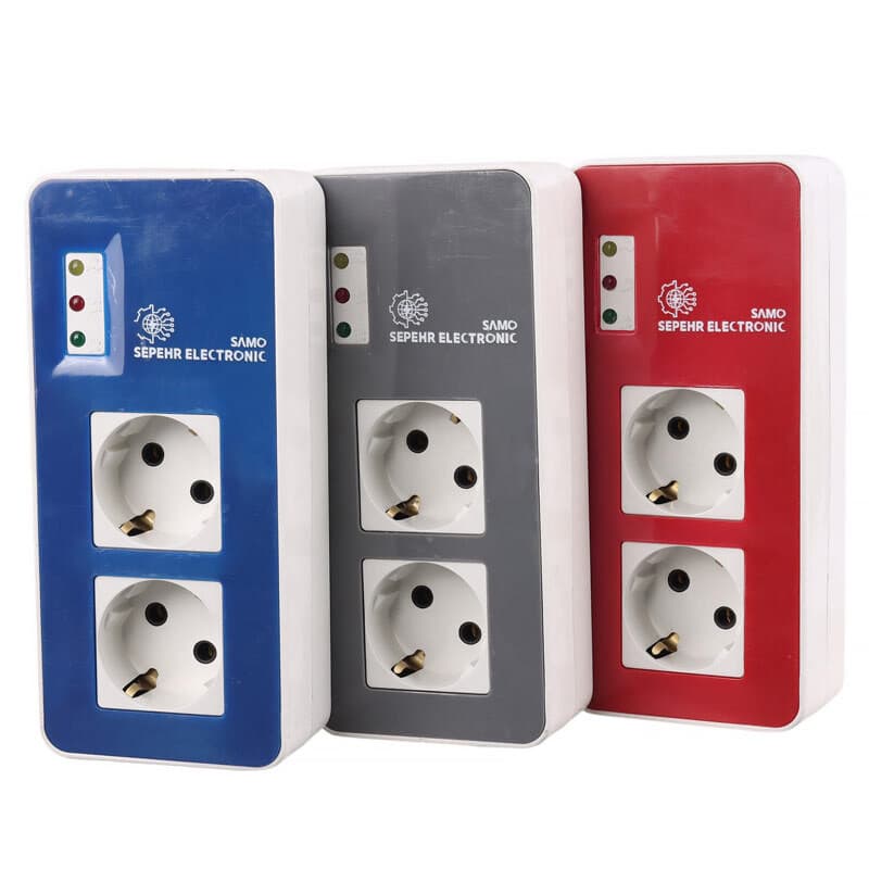 محافظ برق یخچال و فریزر 2 خانه ارت دار سامو سپهر الکترونیک SSE 100