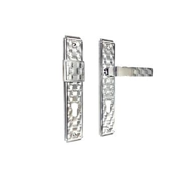 دستگیره پلاک آپارتمانی چپ رنگ کروم نیکو مدل 6000