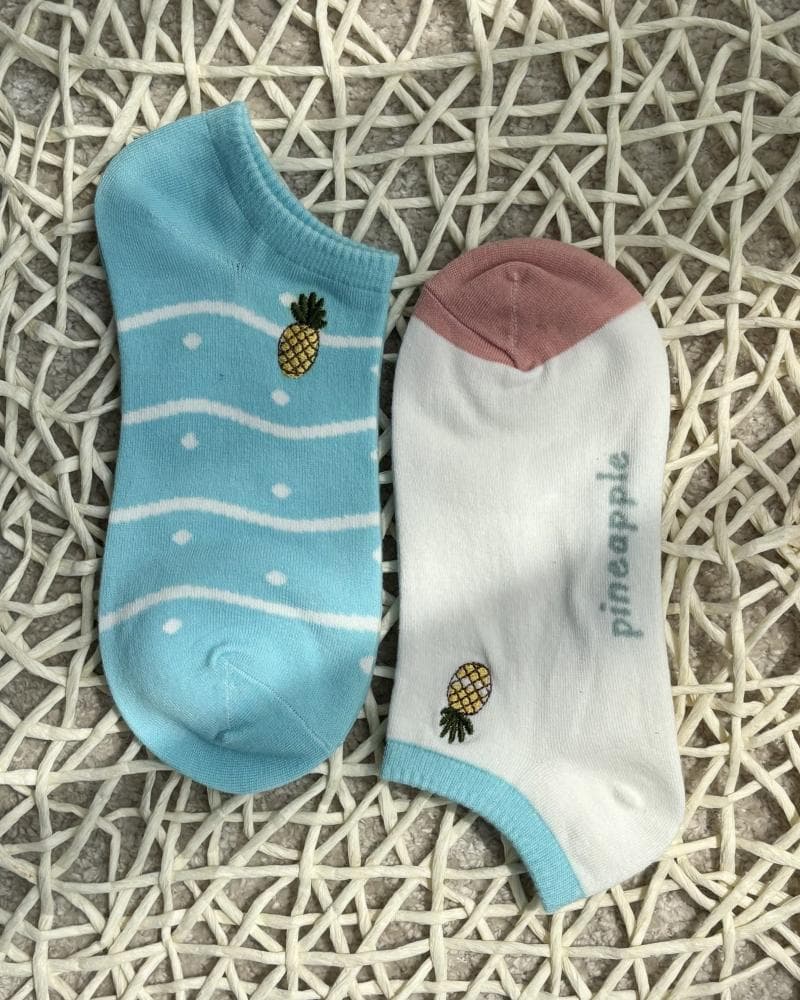 جوراب مچی طرح آناناس کد 24920