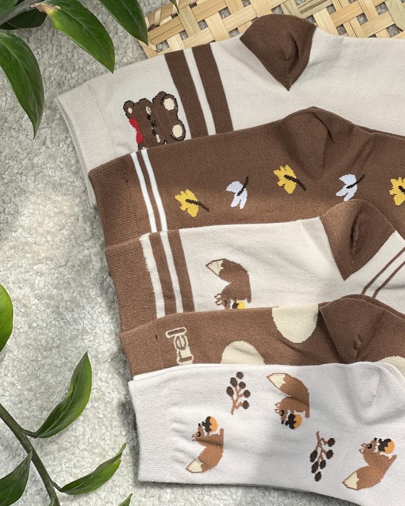 جوراب نیم ساق خرسی کد 24814