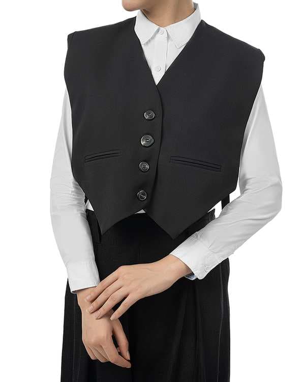 جلیقه زنانه مشکی سرژه Serge کد 234117