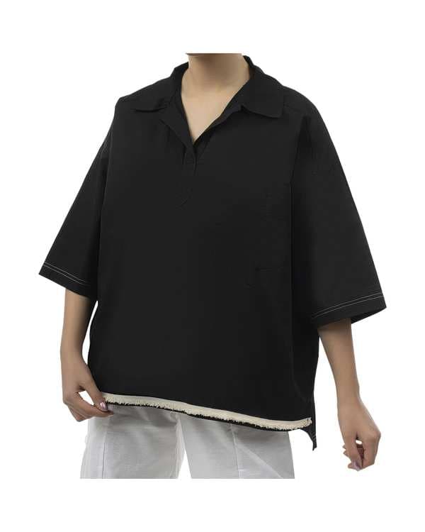 بلوز زنانه مشکی سرژه Serge کد 204650