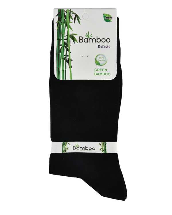 جوراب ساقدار گیاهی بامبو مشکی اورجینال Original کد AA6027