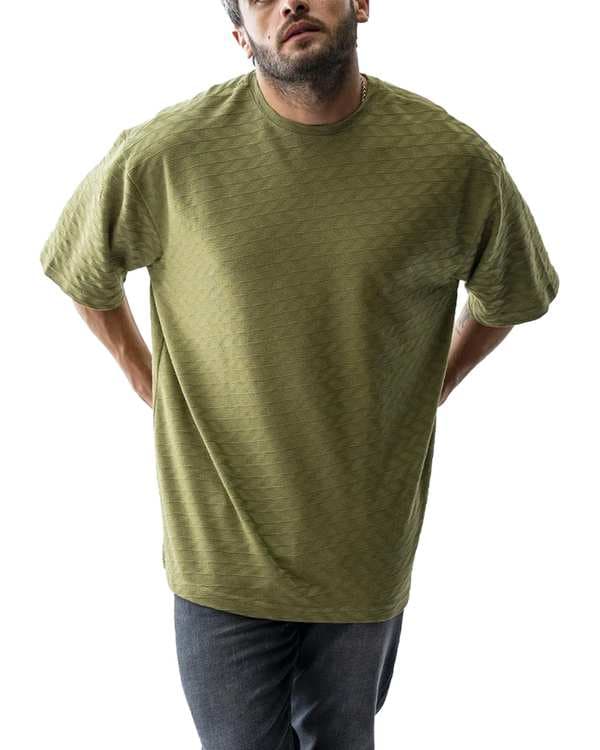 تی شرت مردانه سبز سدری آر ان اس RNS کد 12022421