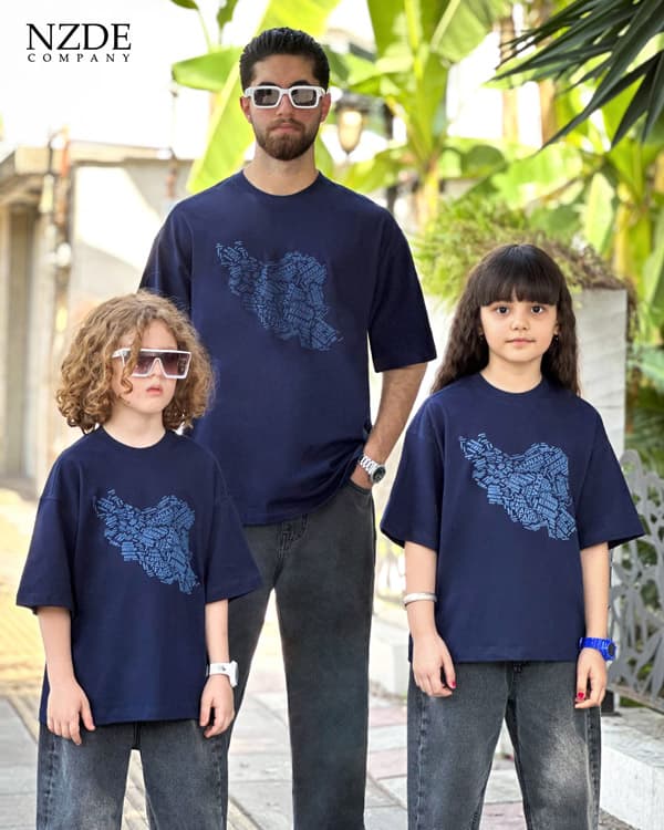 تیشرت ست خانوادگی نقشه ایران