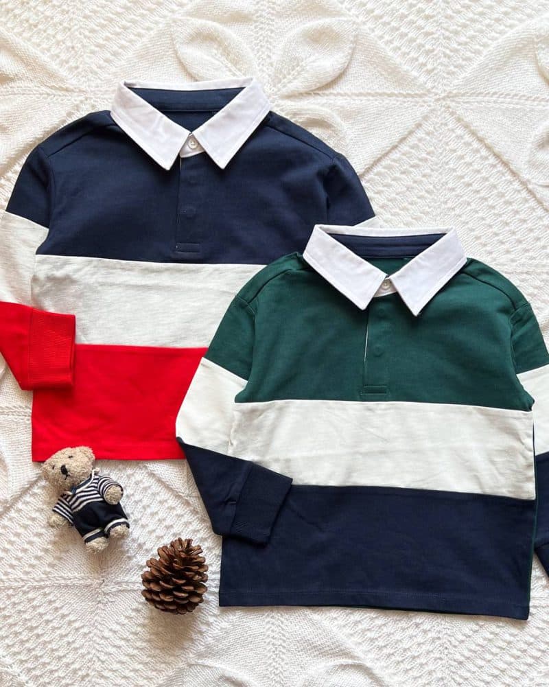 بلوز پسرانه راهرا یقه دار anko