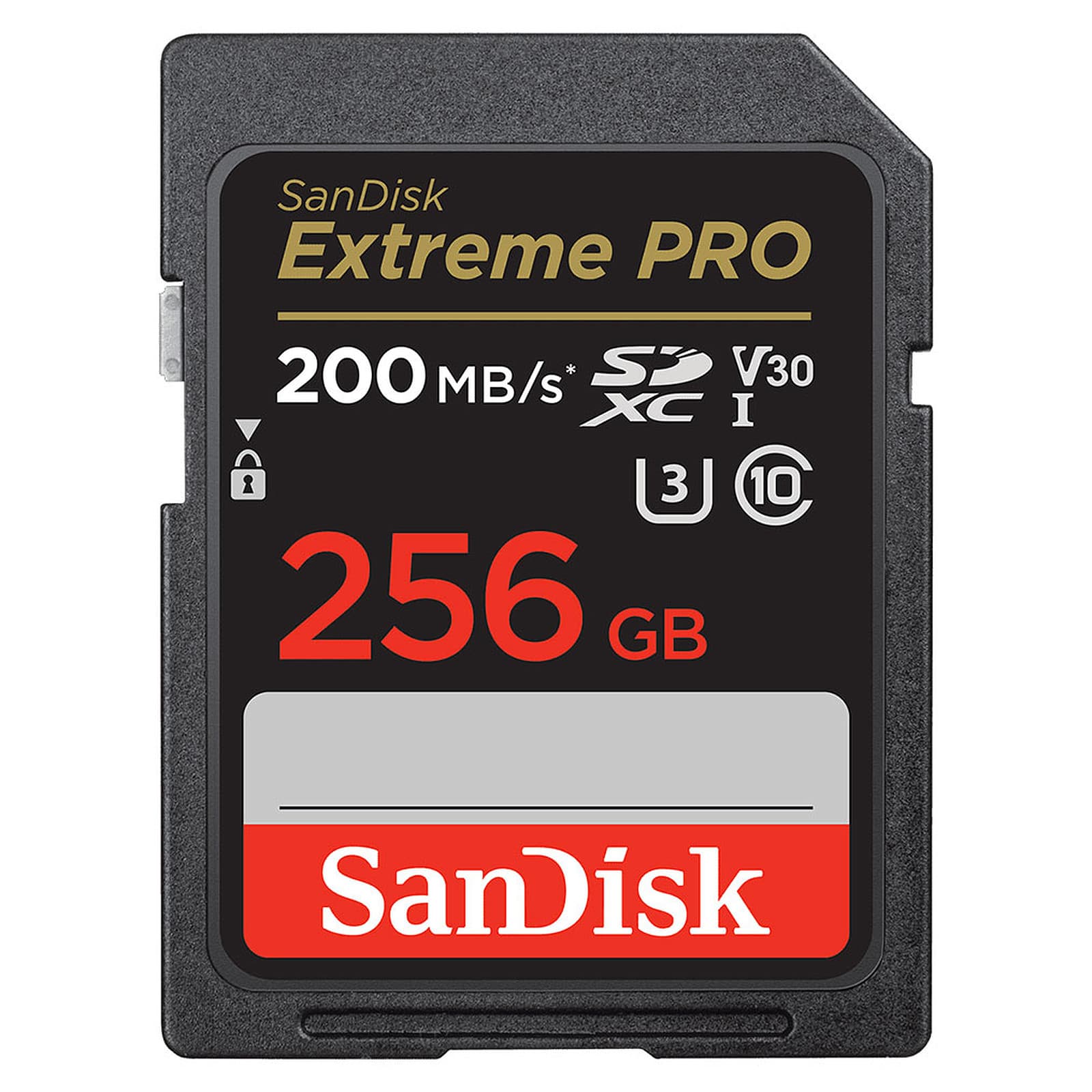 کارت حافظه SDXC سن دیسک مدل Extreme Pro V30 کلاس 10 استاندارد UHS-I U3 سرعت 200mbps ظرفیت 256 گیگابایت