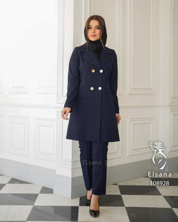 ست کت و شلوار اداری زنانه مدل رویسا دیپلمات السانا Elsana کد 1089