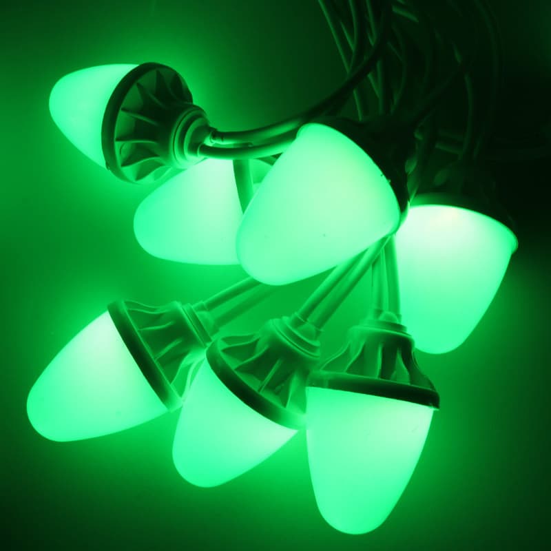 ریسه طرح بلوط سبز 15 لامپ پارسیان الکتریک 10 متری