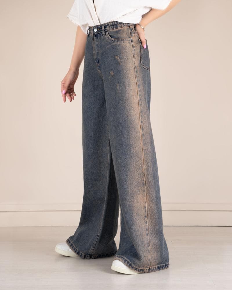 شلوار جین فول بگ کانیلا کد 04666