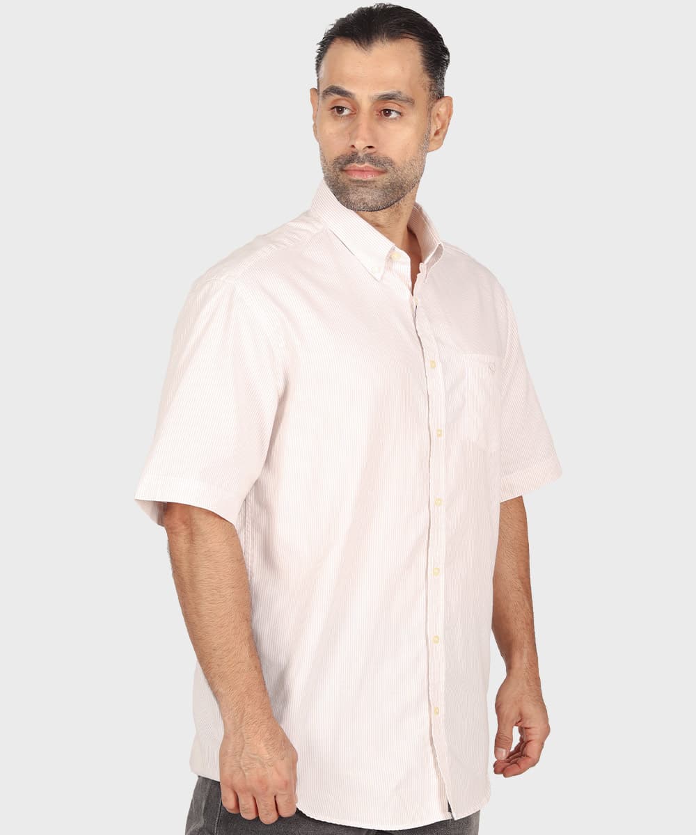 پیراهن مردانه آستین کوتاه و تک جیب 1286