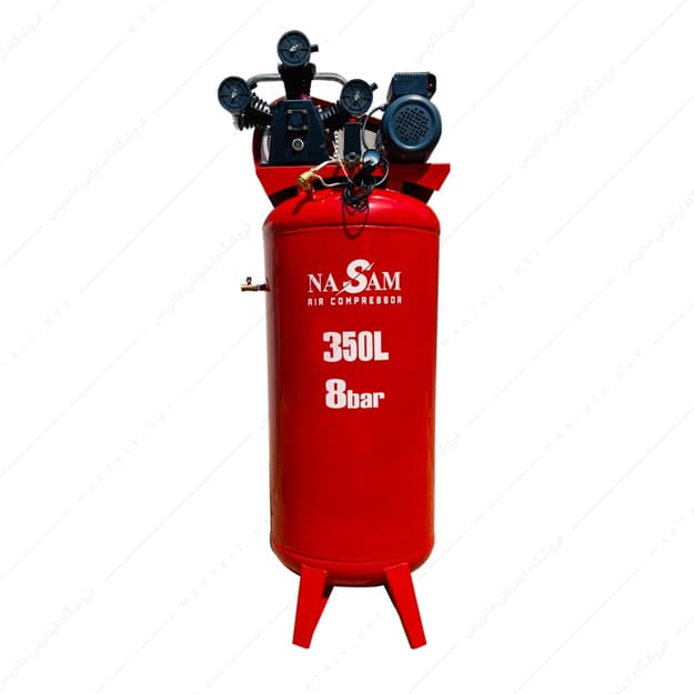 کمپرسور باد 350 لیتری ایستاده کد CO-1351 برند نسام