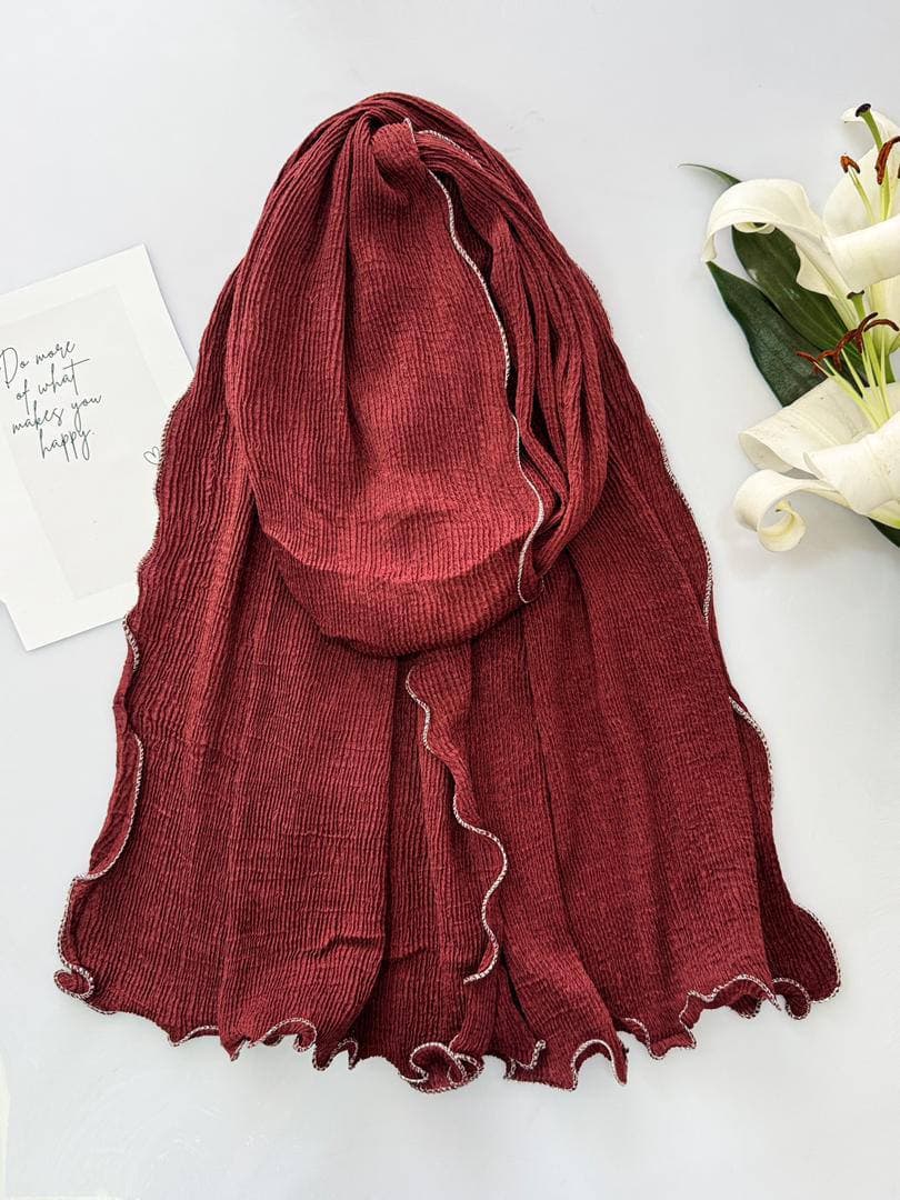 شال حاشیه لمه دار