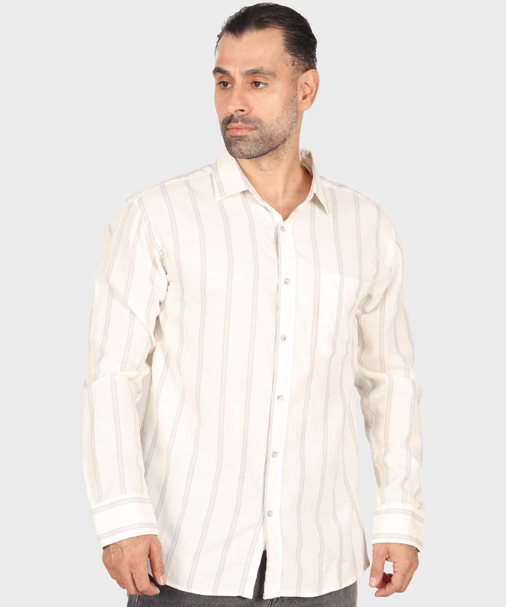 پیراهن مردانه آستین بلند و تک جیب 0902