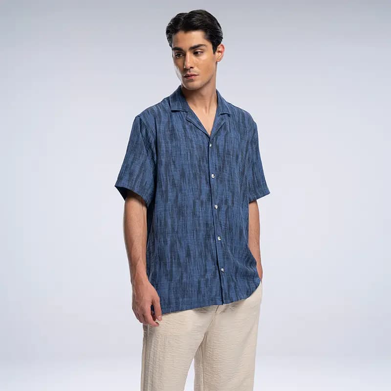 پیراهن آستین کوتاه یقه انگلیسی رگولار 200652