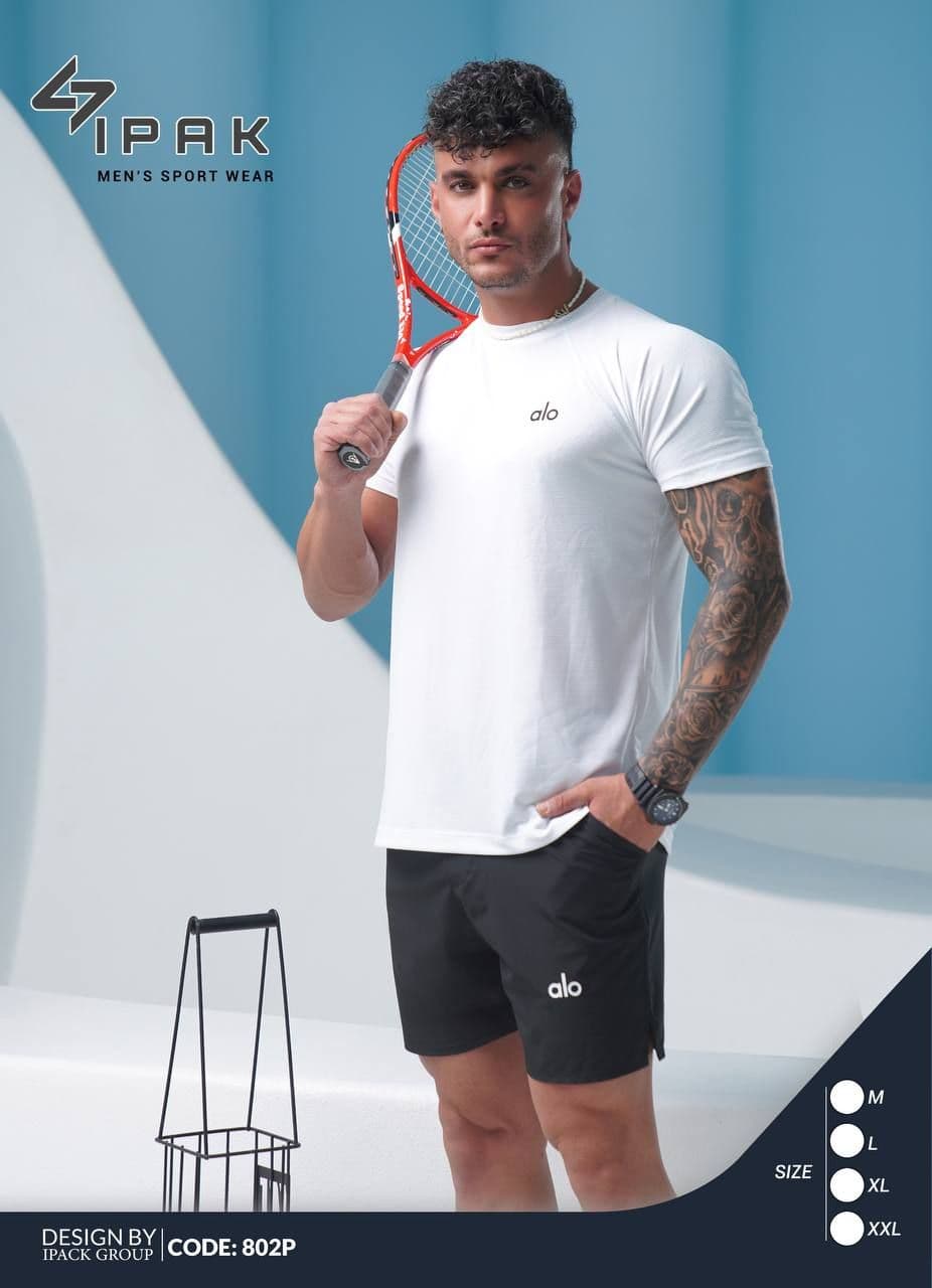ست تیشرت شلوارک مردانه alo کد 006