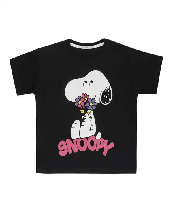 تی شرت دخترانه مشکی فیورلا Fiorella مدل 45087